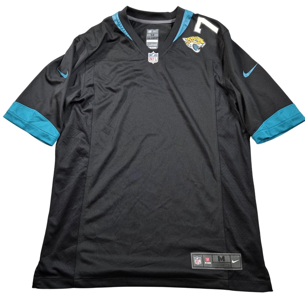 Jacksonville Jaguars Jersey Mens Medium Black Blank NFL Football Nike On Field